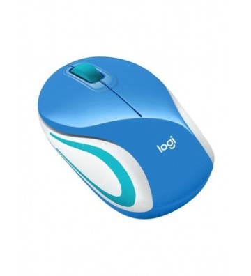 Logitech M187 Blue Wireless Mini Mouse