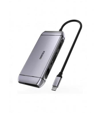 Choetech Multiport Adapter HDMI To USB-C 9in1 Grey
