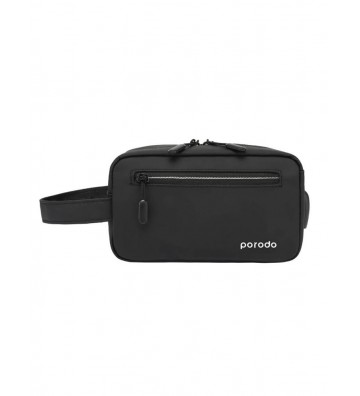 Porodo Multi-Compartment Storage Bag With 2A USB Charging Output | Black
