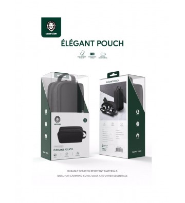 Green Elegant Pouch-Black