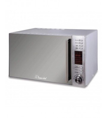 Super Chef Microwave with Grill 30L, 1000W - Silver