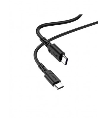 Hoco X62 Fortune Type-C to Type-C Fast Charging Cable - Black