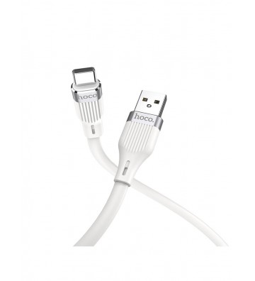 Hoco U72 Forest USB to Type-C Silicone Charging Cable - White