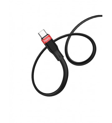 Hoco U72 Forest USB to Type-C Silicone Charging Cable - Black
