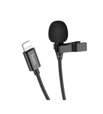 Hoco L14 Lavalier Microphone for Lightning- Black