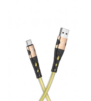 Hoco U105 Treasure USB to Type-C Cable - Gold