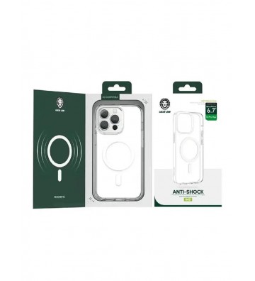 GreenLion Anti-Shock 360 Degree Magnetic Case for iPhone 14 - Clear