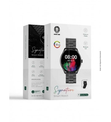 Green Lion Waterproof Signature Smart Watch - Silver