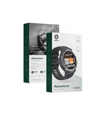 Green Lion Adventure Smart Watch - Black