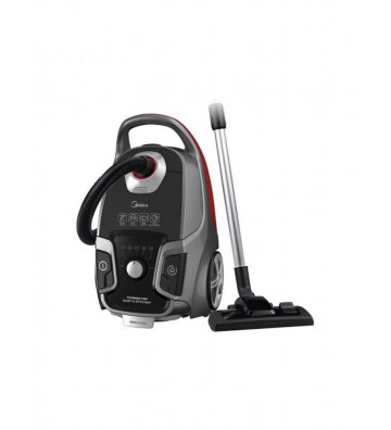 Midea Bagged Vacuum Cleaner, 6L - Black/Red