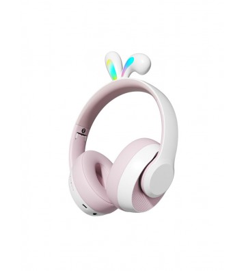 Porodo Soundtec Kids ENC Rabbit Ear Headphones - Pink