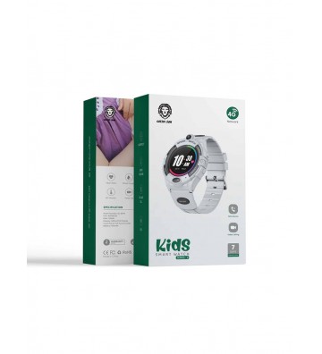 Green Lion 4G Kids Smart Watch Series 4 - White
