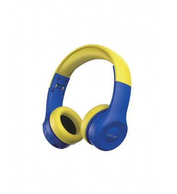 Green Lion GK-100 Kids Wireless Headphone - Blue/Yellow